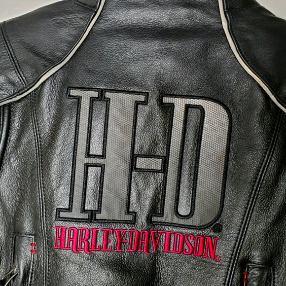 Harley Davidson leather riding jacket w/lining - Picture 11 of 16